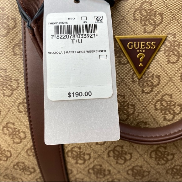 GUESS NWT Vezzola Smart Logo Weekender + Crossbody Set Giftable MSRP $285 - Picture 14 of 14
